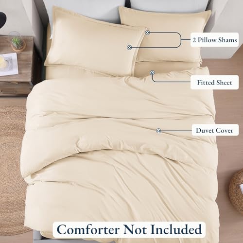 Microfibre pré-lavée durable pour parure de lit simple 3 pièces - 4