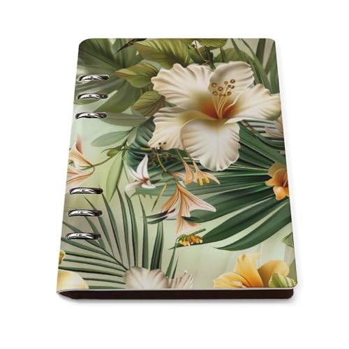 Carnet de notes rechargeable jaune tropical A5 pour libérer votre créativité au quotidien