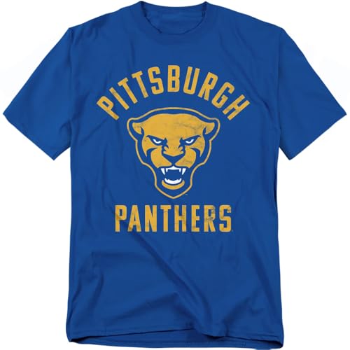 University of Pittsburgh Official Pitt Panthers Logo Unisex Adult T-Shirt, Pitt Panthers Logo, X-Large
