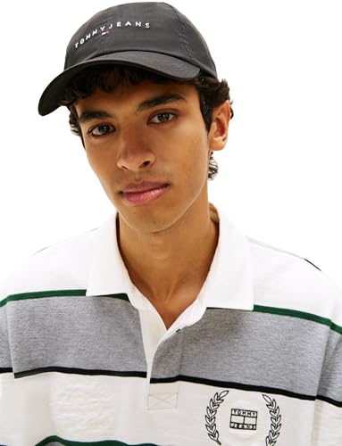 Tommy Jeans Tjm Lineare Logo cap AM0AM14198 Cappello, Nero, Taglia Unica - Immagine 4