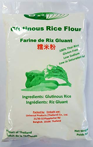Glutinous Rice Flour 100% 454g Gluten Free Low Sodium Low in Saturated Fat Asian Japanese Chinese Dessert Mochi Rice Cake Make New Year Celebration