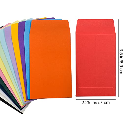 Vanra 150 Pcs Coin Envelopes #1 Seed Envelopes Colorful Small Parts Envelope With Gummed Flap For Mini Parts Stamps Collection (2 1/4 X 3 1/2 Inches) #TOP5