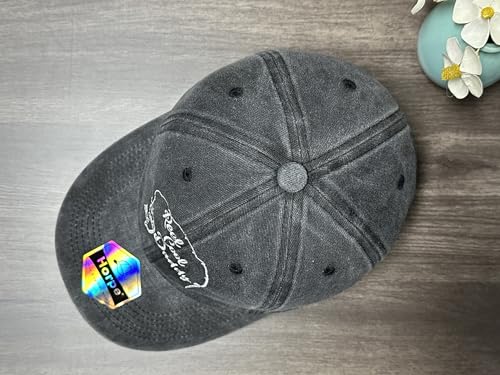 Image of Embroidered Adjustable Baseball Hat for Men Women, Washed Cotton | Premium Embroidery Design, Adjustable Metal Buckle Closure, Simple Lifestyle Wear