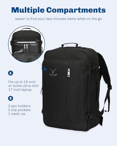 Image of Hynes Eagle 38L Flight Approved Weekender Carry on Backpack