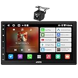 ATOTO A5L Android 2DIN ディスプレイ オーディオ 7インチ IPSタッチパネル、Wi-Fi&GPS内蔵、無線CarPlay/AndroidAuto/ミラーリンク、バックカメラ連動、内蔵イコライザー、USB動画音楽再生可能、多機能カーオーディオ一体型ナビ