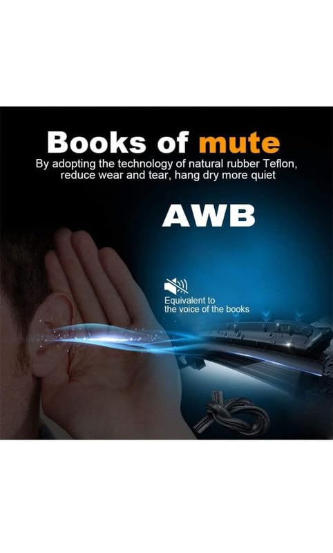 Image of AWB Hybrid Wiper Blades Front & Rear Compatible with Grand Vitara (pack of 3)