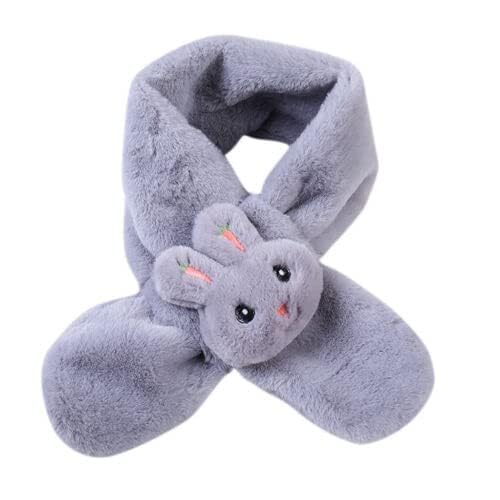 VKG Kid's Winter Warm Thick Fleece Muffler & Neck Wrap (Grey)