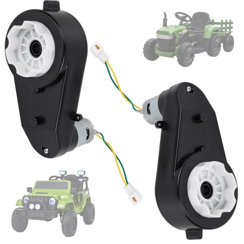 12V RS550 40000RPM DC Motor Gearbox, Suitable for Children's Riding SUV Accessories, High-Speed RS550 12V High Torque Motor Gearbox, for Children Riding Toy Replacement Parts(2Pcs)