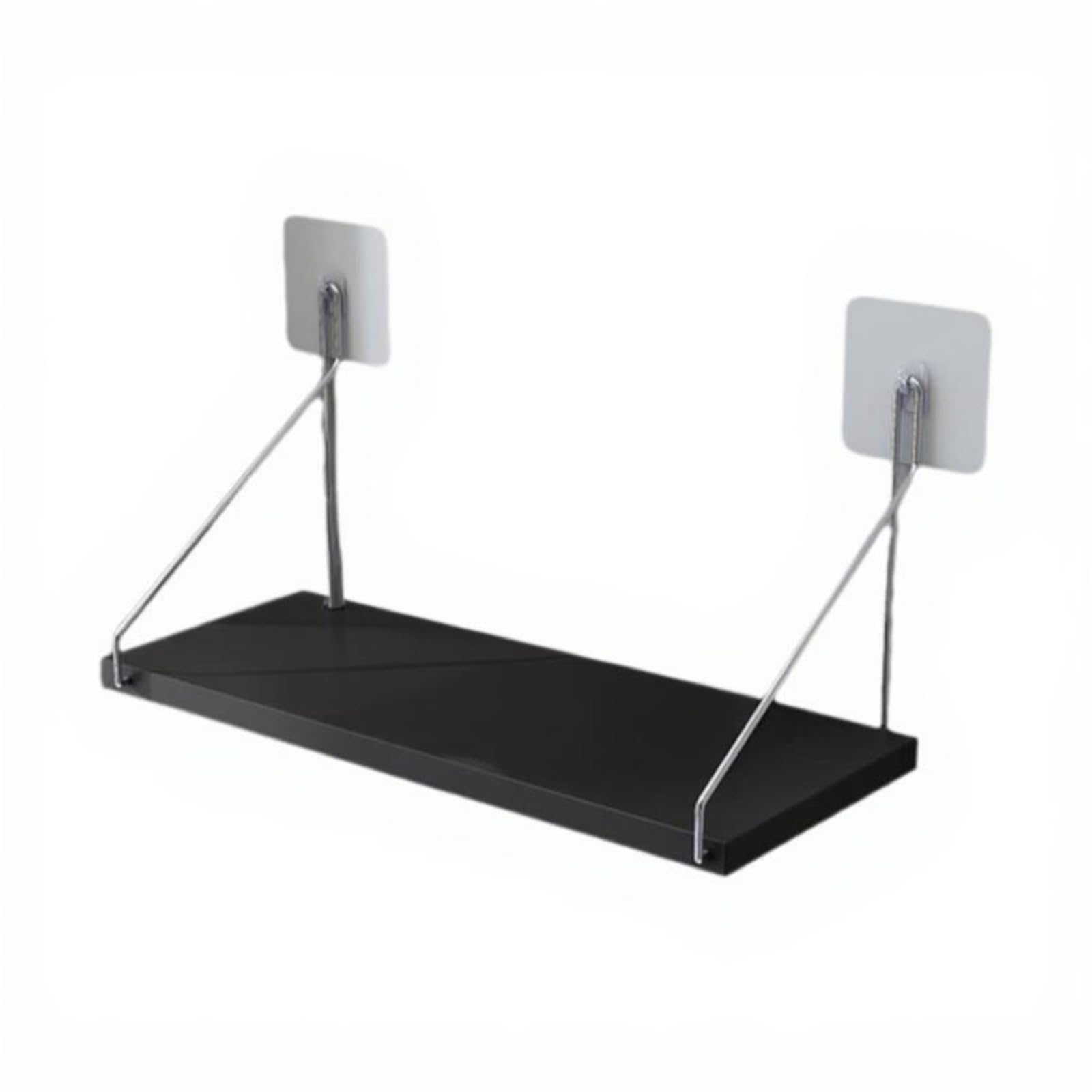 Projector Shelf Wall Mount, No Drill Installation, Storage Organizer, Bedroom Living Room Simple 30Cm Black-picture-11