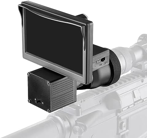 ACEXIER 5.0 Pulgadas Visor Siamés de Visión Nocturna HD 800X480 Cámara Visor de Rifle con Iluminador IR Sistema Óptico de Caza