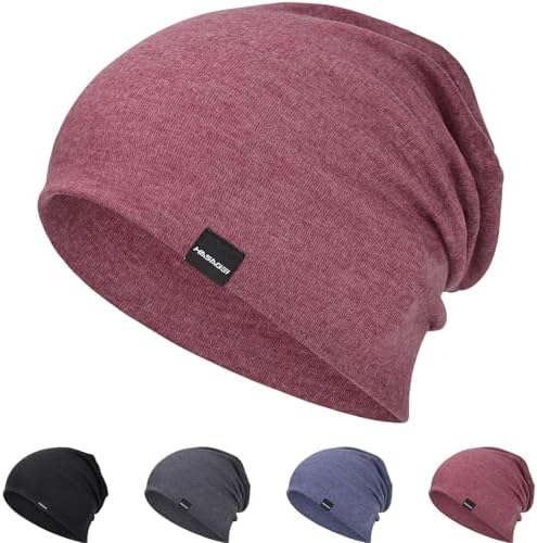 HAMUNI Mütze Herren Damen Leichte Slouch Beanie Mütze Weiche Dünne Mütze | Atmungsaktiv Elastisch Longbeanie für Frühling Herbst und Winter