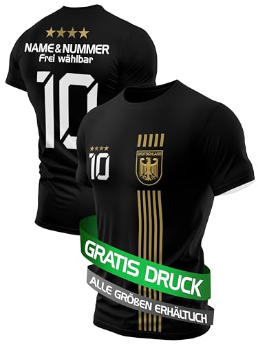 IIIII20Fo7IIIII Fussball Deutschland Trikot Em 2024 Kinder mit eigenem Namen personalisiert - Jungen National Fußball Kind Trikots - Jungs Fanartikel deutsche Nationalmannschaft YT5BG
