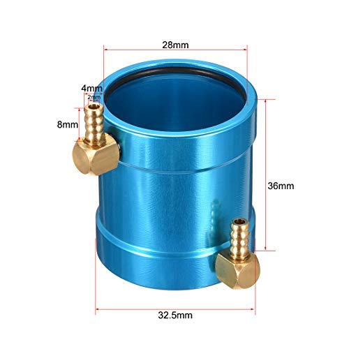 Chemise De Refroidissement Eau Pour Moteur RC 28mm – Pièce Métallique Durable – Marron