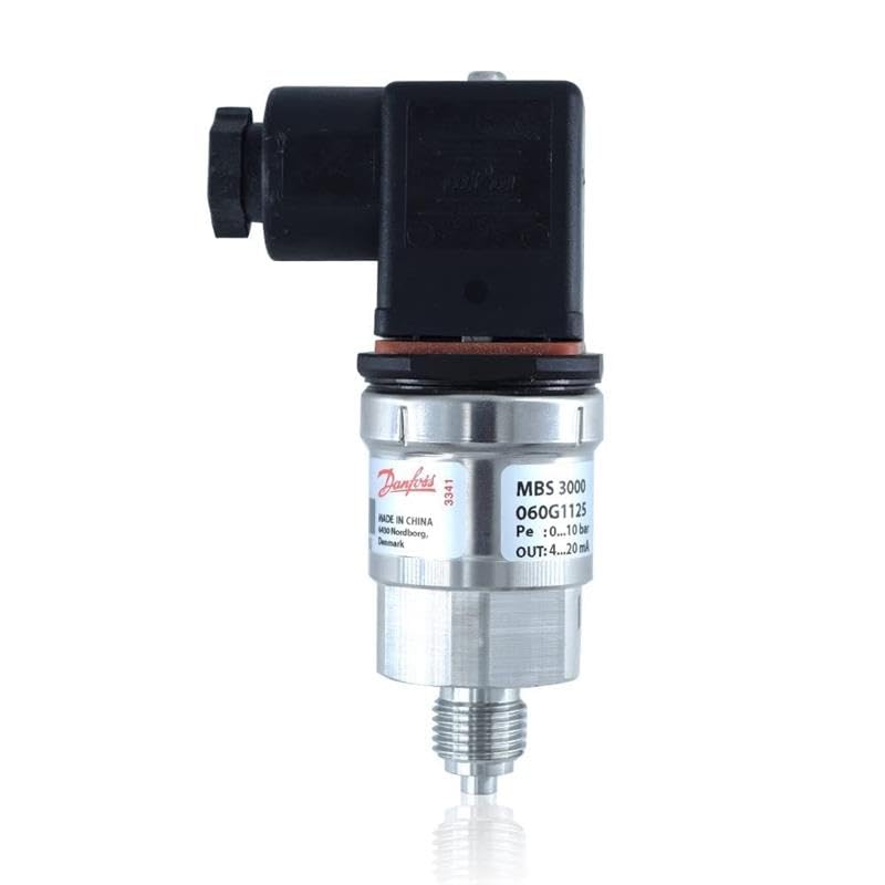 MBS-3000 Pressure Transmitter | 4–20 mA Output | Stainless Steel Industrial Pressure Transducer for HVAC, Hydraulics, Compressors & Automation Systems | Range: 0 to 10 bar