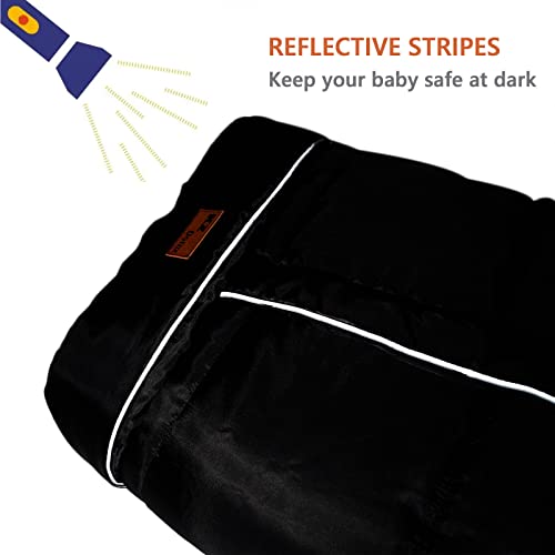 Image of Go 3 Season Stroller Footmuff for Toddler, Stroller Blanket to Protect Your Baby in Outdoor, Warm Soft Bunting Bag for Most Stroller, Winter Waterproof Stroller Sleeping Bag