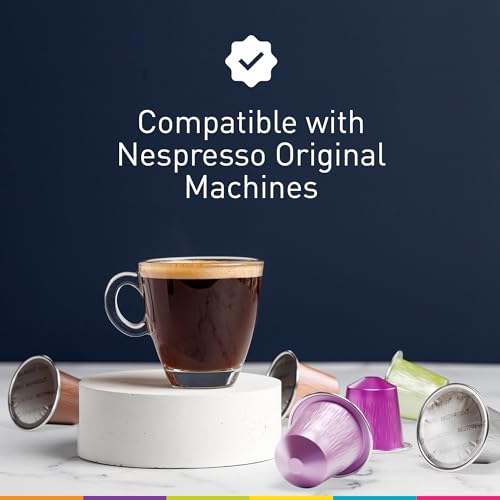 Bestpresso Coffee for Nespresso Original Machine 120 Aluminum pods Certified Genuine Espresso Intenso Blend(High Intensity), Pods Compatible with Nespresso Original