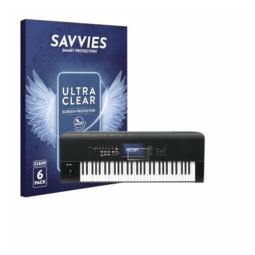 savvies Protector Pantalla para KORG Nautilus 61 6 Unidades - Película Ultra Transparente