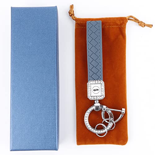 Leather Keychains For Women&Girls, Car Keychains With Bling Rhinestones, Universal Key Fob Holder As Gifts For Women&Girl #TOP6