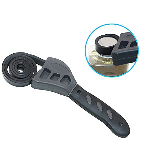 Universal Rubber Strap Wrench Set Jar Opener Oil Filter 19.7 In Length Adjustable Wrench Tool Pipe Multifunctional Wrench Tools For Mechanics Plumbers #TOP4