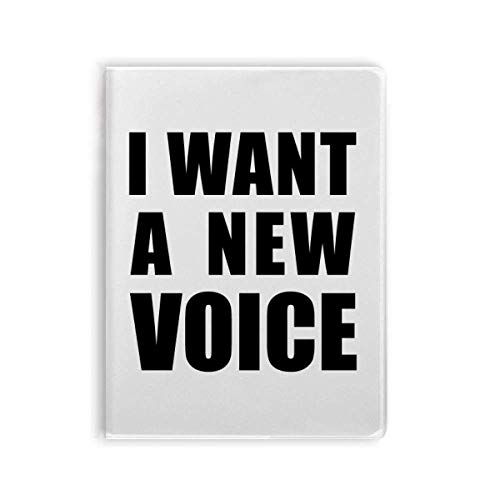 Carnet de notes I Want A New Voice Art Deco à couverture souple pour écriture