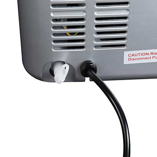 WOLTU Eiswürfelmaschine 12kg/24h, 2,8 Liter Ice Maker Machine, 3 Eiswürfel Größen Eiswürfelbereiter, ABS Eismaschine, Leise Ice Cube Maker für Party, Büro, Haus Silber – Bild 6