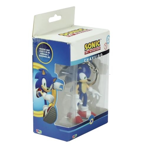 Chaveiro 3D Sonic Moderno BBR Toys