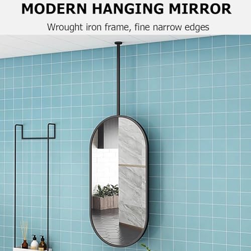 Miroir de salle de bain ovale pour optimiser les petits espaces
