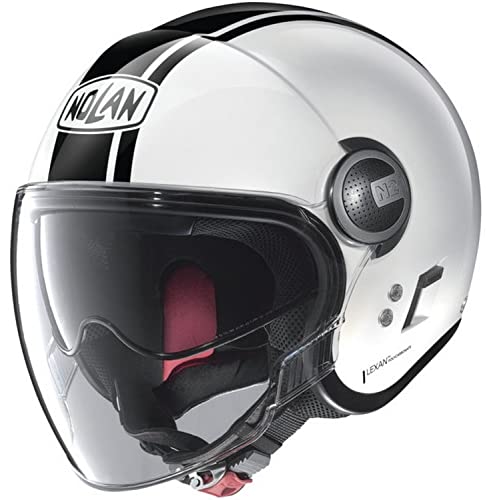 Nolan N21 Visor Dolce Vita Open Face Motorcycle Helmet White/Black Md #TOP12