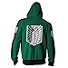 Winklay Attack on Titan Chaqueta Shingeki Kyojin Legion Scouting Cosplay Disfraz Hombres...