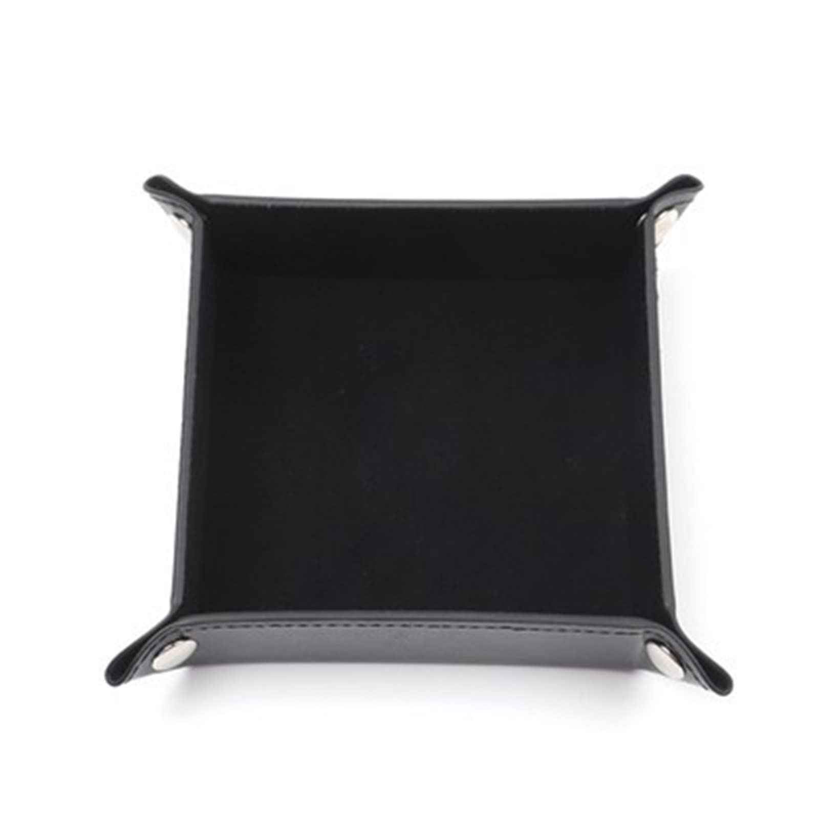 Folding Square Rectangular Tray Sundries Storage Desktop Game Dice Storage Tray (E, One Size)