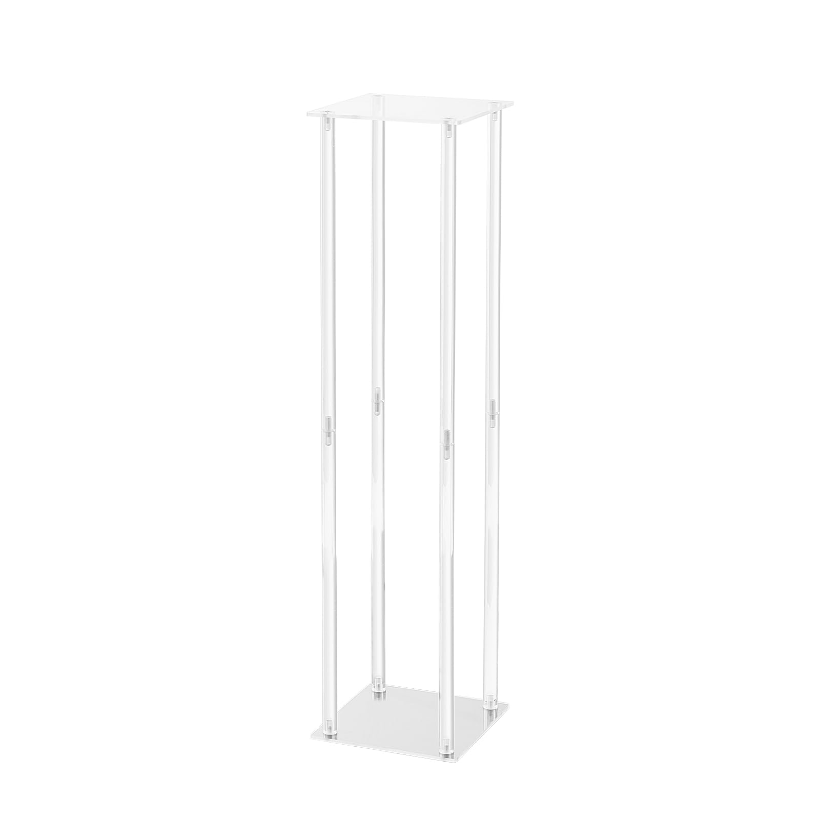 VEVOR 2PCS Support de Fleurs de Mariage 80 cm Porte-fleurs Centre de Table Mariage Stratifié Acrylique Vase Géométrique Présentoir Floral pour Réception d'Événements, Décoration de Fête à la Maison
