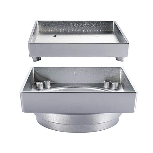 Shower Drain/Invisible Large Flow Brass Floor Drain/Bathroom Tile Insert Shower Drainer/with Removable Strainer Cover/Anti-Smelly/Anti Clogging