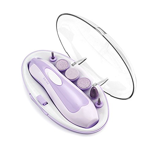 6 in 1 Manicure Pedicure Kit Professional Care Electric repair nails Tool Battery Operated Baby armor