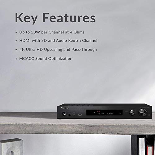 Pioneer Vsx-534 Home Audio Smart Av Receiver 5.2-Ch Hdr10, Dolby Vision, Atmos And Virtual Enabled With 4K And Bluetooth #TOP7