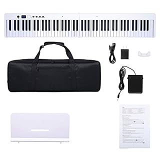 TSTS Piano électrique Pliable Piano Électronique Pliante Portable 88 Touches avec Double Haut-Parleur Et Bluetooth pour… - Les Beatles, Paul McCartney, John Lennon, RIngo Starr, George Harrison TSTS Piano électrique Pliable Piano Électronique Pliante Portable 88 Touches avec Double Haut-Parleur Et Bluetooth pour… – Image 2