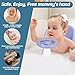 Baby Bath Seat with Tray for Babies 6 Months & Up, Baby Bathtub Seat with Ultra Strong Suction Cups, Infant Bathtub Support Chair Soft Cushion & Ergonomic Backrest, Ideal Gift for Infants (Blue)