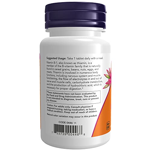 NOW-Supplements-Vitamin-B-1-100-mg-Energy-Production-Nervous-System-Health-100-Tablets