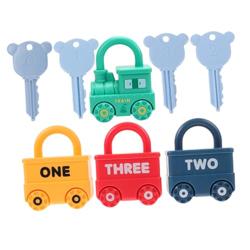 CVUTOVO 4 Satz Montessori Lernspielzeug Schloss mit Zahlen...