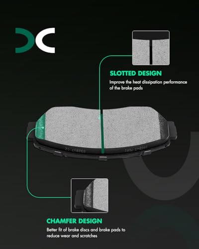Image of SCITOO D1521-7994 Disc Brake Pads Sets Ceramic Front Brake Pads w /Hardware