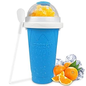 Slushy Maker Cup Travel Slushie Cup TIKTOK Quick Frozen Magic Cup Double Layer Slushy Cup Cooler Smoothie Silicon Cup…