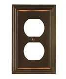 Amerelle 84DVB Steps Cast Metal Wallplate, Aged Bronze
