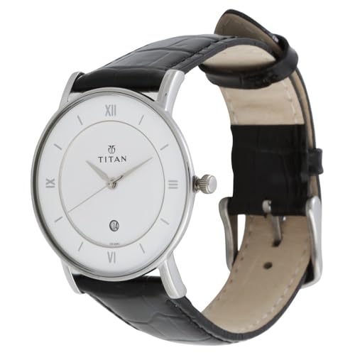 Titan Analog White Dial Unisex Watch-NM9162SL04 - Image 6