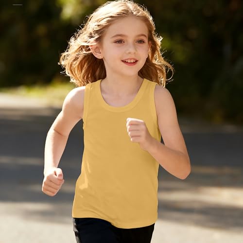 Image of Soft Undershirt Tank Top Cotton Sleeveless Shirts for Girls Or Boys