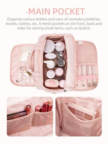 WESTBRONCO Toiletry Bag for Women with Jewelry Organizer, Lightweight Large Travel Toiletry Bag, Puffy Quilted Makeup Bag Organizer for Accessories, Essentials, Cosmetics, Toiletries2