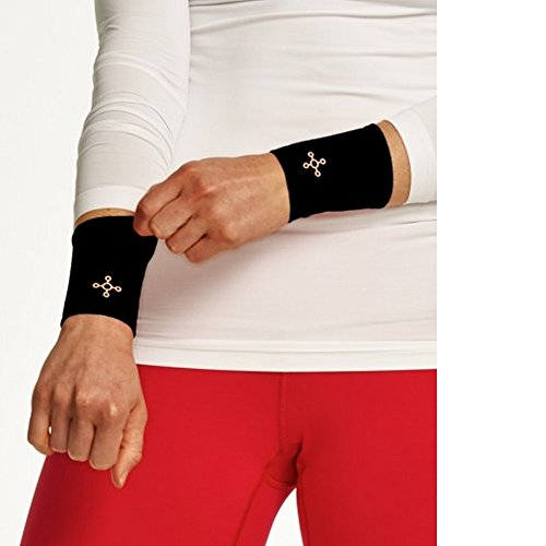 Tommie Copper Women's Recovery Affinity Wrist Sleeve, Black, Medium