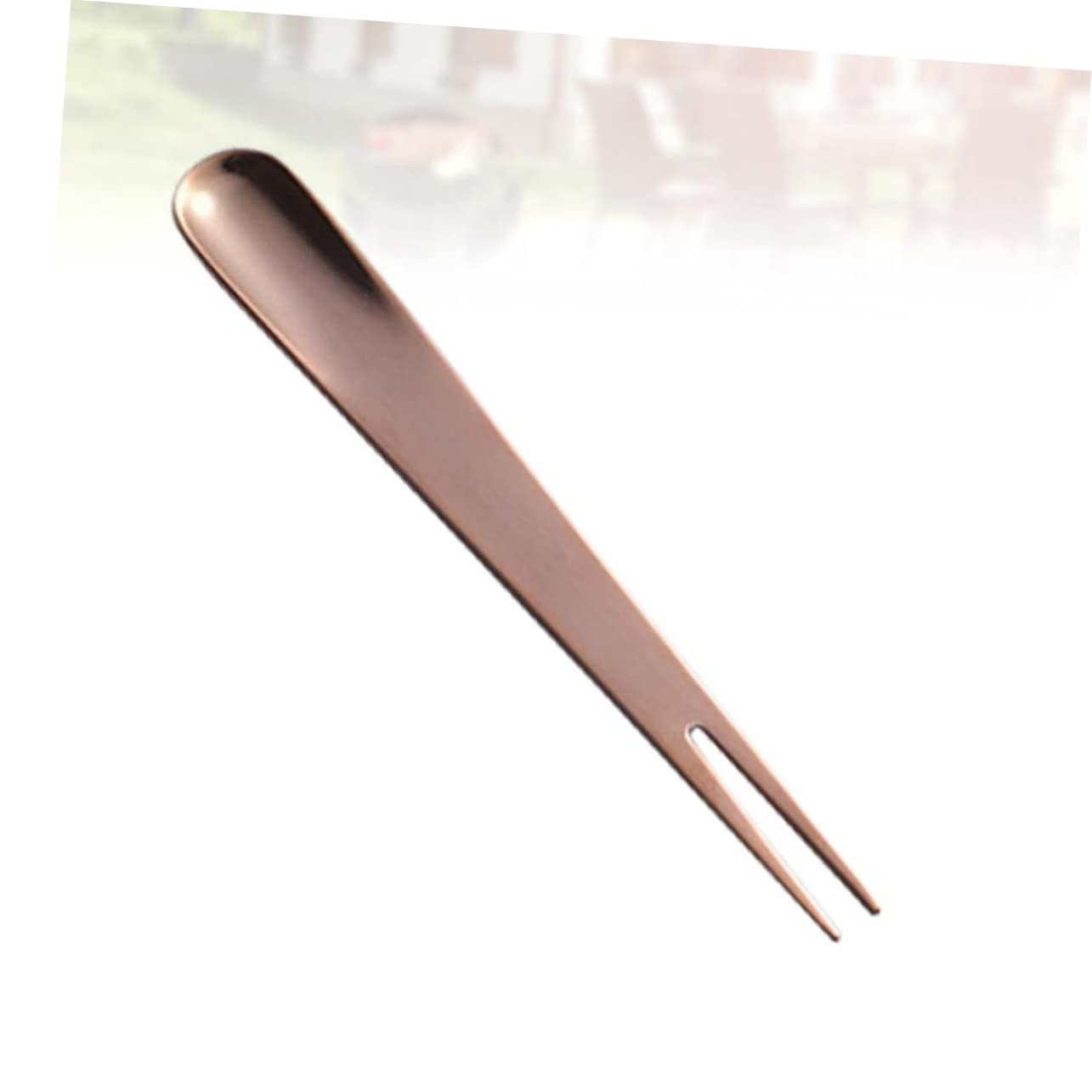 NAMOARLY 1pc Dessert Forks Cake Fruit Forks Appetizer Forks Steel Fruit Forks Cake Forks for Wedding Cupcake Picks Appetizer Fruit Forks Two Prong Fork Household Fruit Fork Mini Fruit Forks