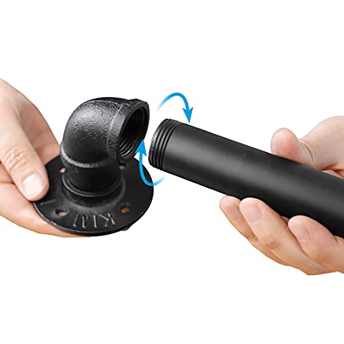 Toriexon Handrails For Outdoor Steps 5Ft, Galvanized Steel Handrails For Indoor Stairs Easy To Install, Iron Balusters Hand Railing Indoor Outdoor For Household Or Commercial Buildings #TOP7