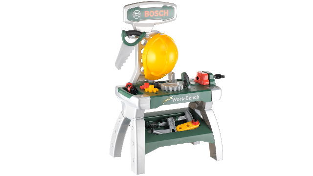 Établi Junior Bosch Theo Klein - 2 En 1 Avec Casque, Étau Et Outils Pour Enfants Dès 2 Ans
