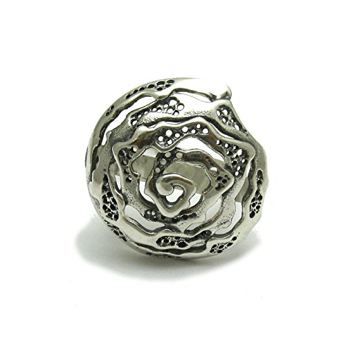Bague en argent massif 925 au design Spirale R001679 idéale au quotidien