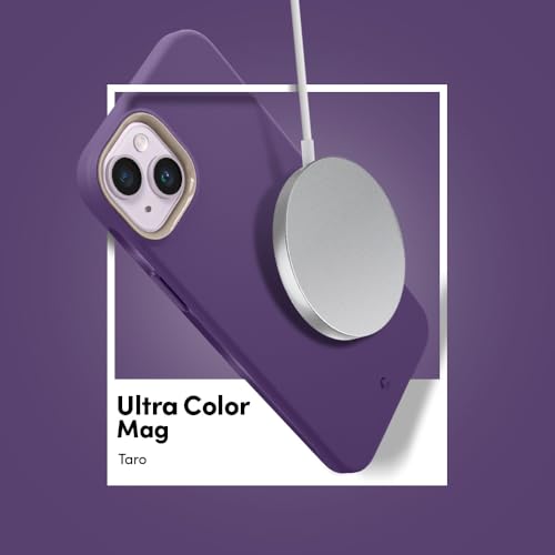 Image of Spigen Cyrill UltraColor Mag | iPhone 14 Case | Purple iPhone 14 Back Cover | TPU+Poly Carbonate - Taro
